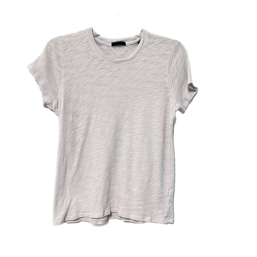 ATM Anthony Thomas Melillo Slub Jersey Schoolboy Crewneck Tee Women S White Bias